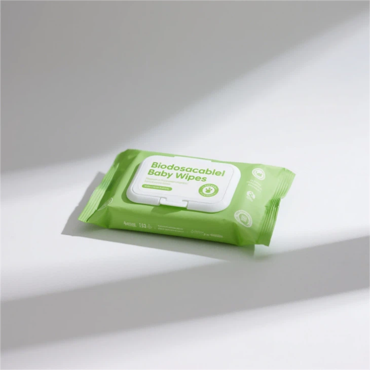 Biologisch abbaubare Babytücher